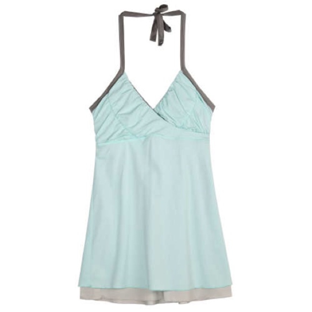 Patagonia layered mesh halter top polar blue